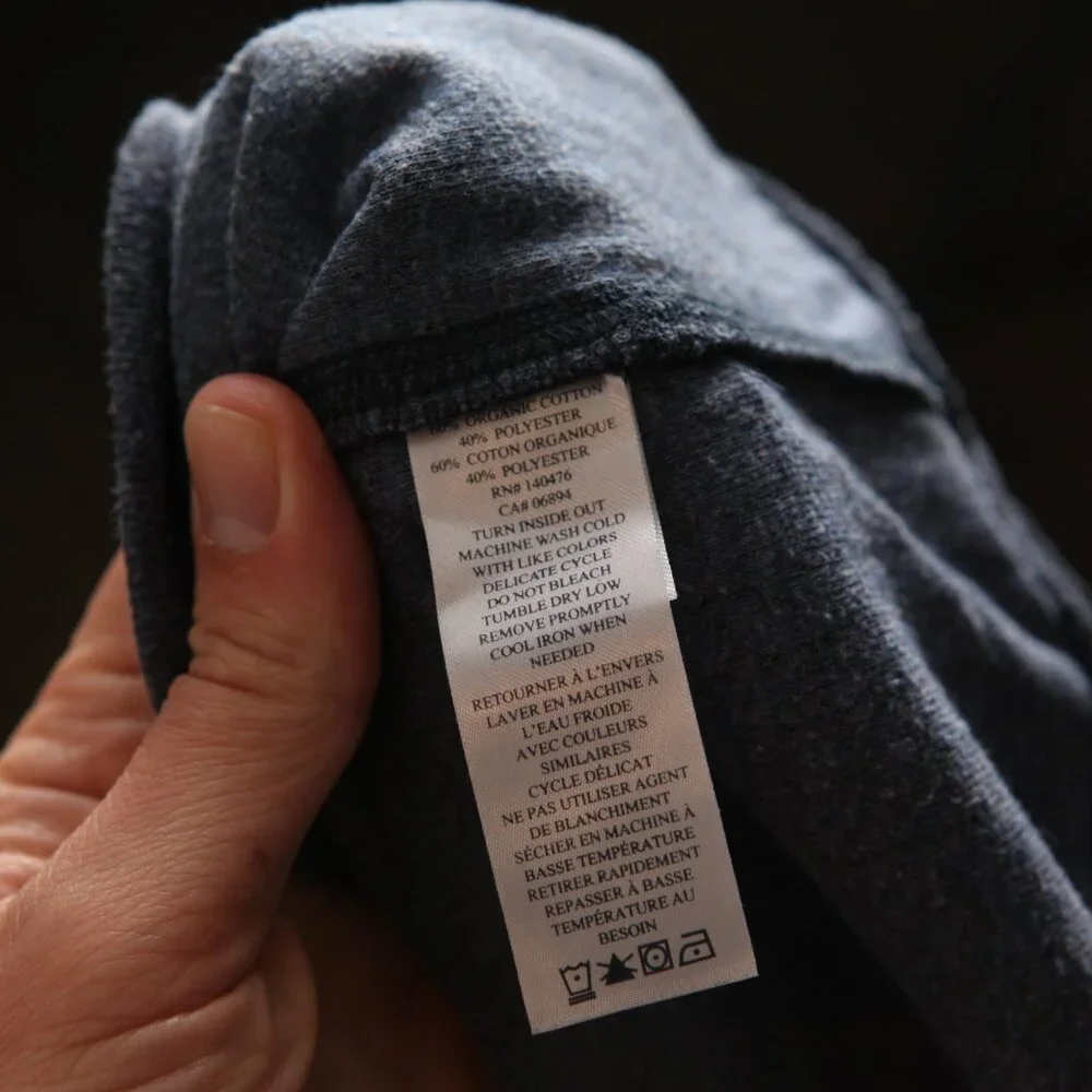 Faherty Men's dark blue crewneck flecked Sweatshirt Medium M EUC - Picture 4 of 6